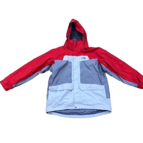 VINTAGE The North Face Dominant Triclimate Jacket XL Red/Gray - Picture 2 of 16